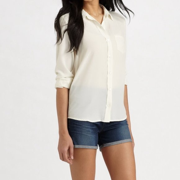 NWT EQUIPMENT Brett Silk Shirt Blouses– Nature White, Work to Weekend Staple - Picture 2 of 7